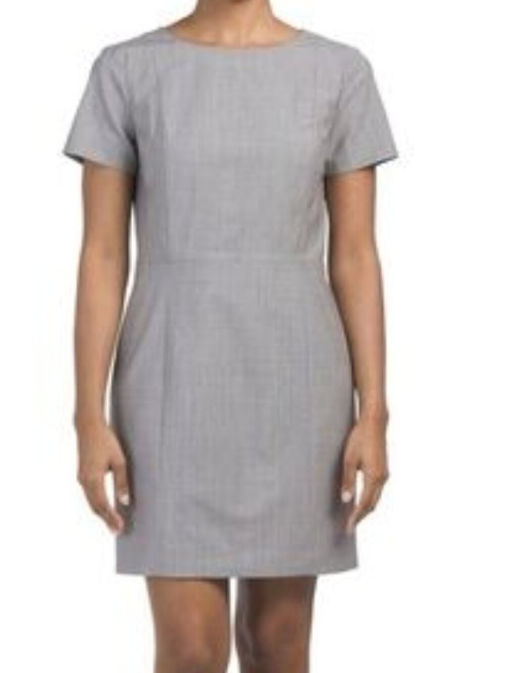 Theory Grey Cassii Short Sleeve Cotton Dress NWT